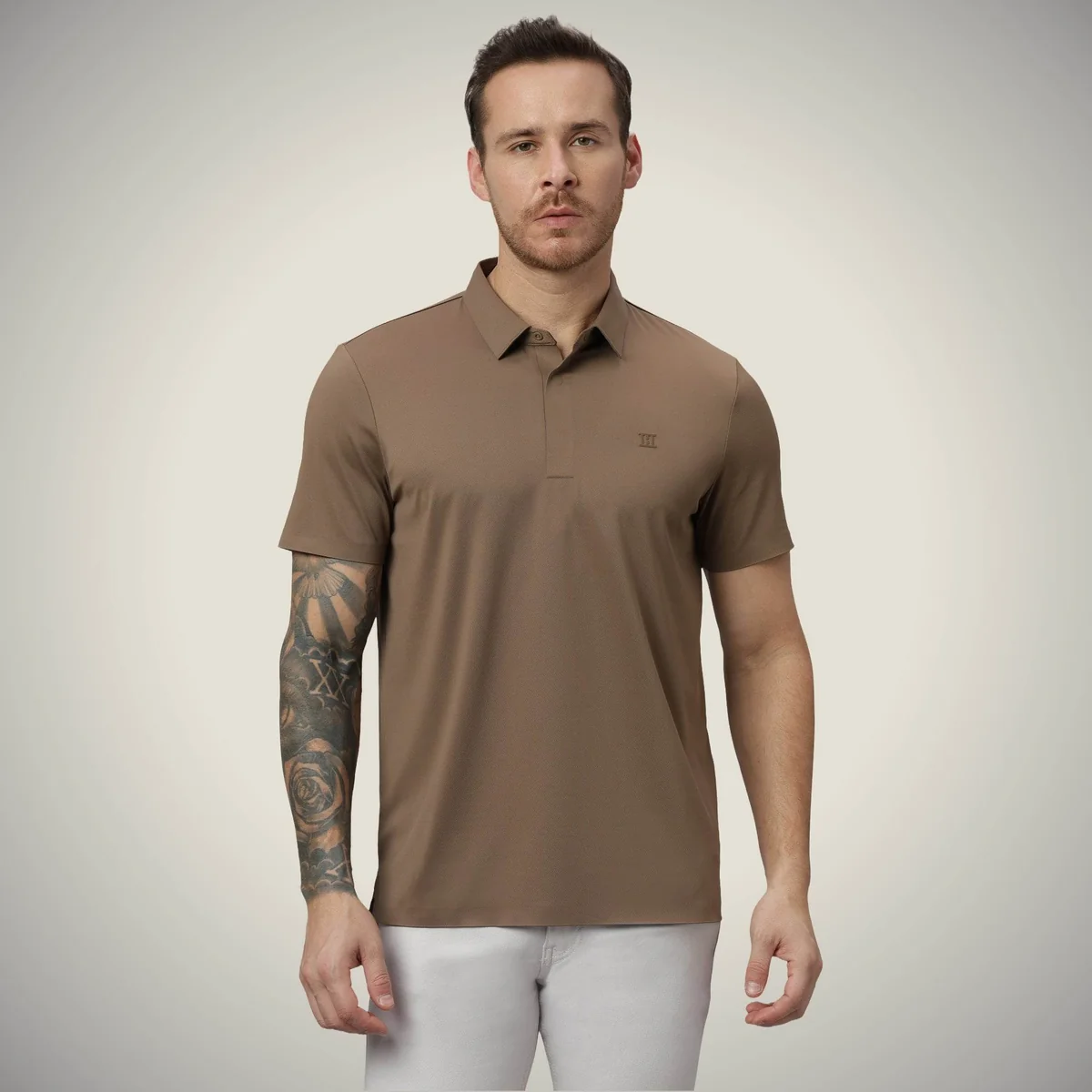 Buy Hidden Button Polo T-Shirt – Twill Fabric for Men