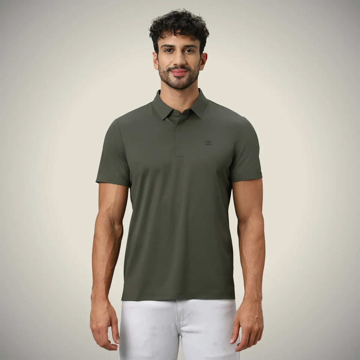 Buy Hidden Button Polo T-Shirt – Twill Fabric for Men