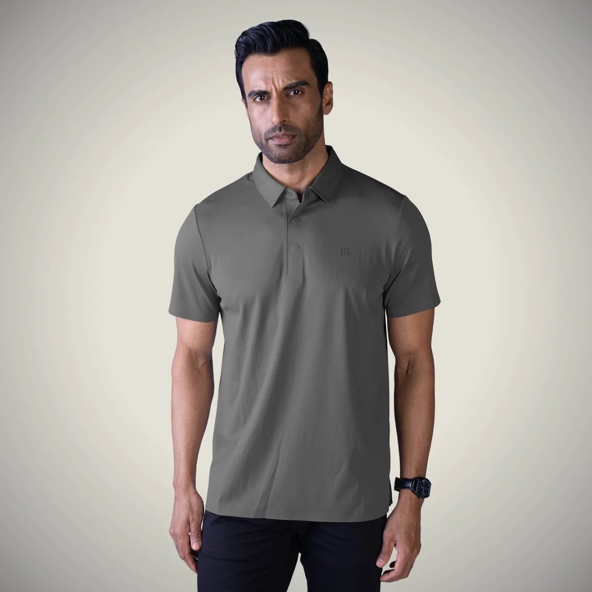 Buy Hidden Button Polo T-Shirt – Twill Fabric for Men